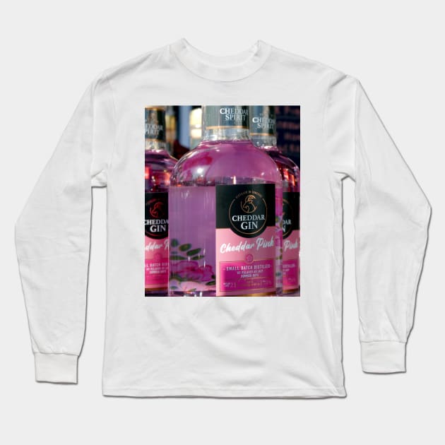 The Cheddar Gin Company, Somerset. Long Sleeve T-Shirt by JonDelorme